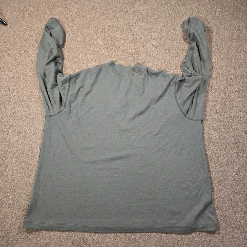 Gramicci Hiking Pullover Merino Wool Mens XXL Green‎ 1/4 Zip Flash Tech Gorpcore